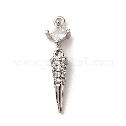 Латунные микро проложить кубического циркония подвески KK-I276-11P-02-1