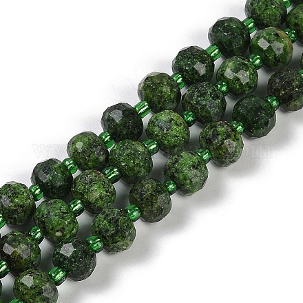 Нити бусин из натуральной кунжутной яшмы G-H057-A21-07-1