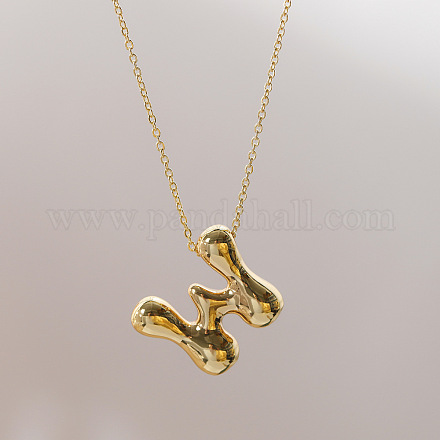 Массивные латунные ожерелья с инициалами WG97A63-23-1