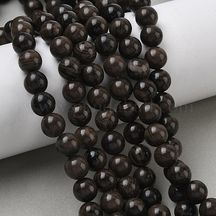 Натуральное дерево каменным кружевом бисер нитей&nbsp;G-K365-F03-8mm-1