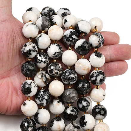 Природные зебры яшмы бисер нитей G-C249-A15-16mm-1