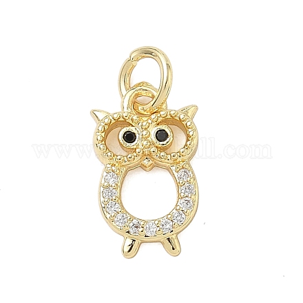 Латунные микро проложить кубического циркония подвески KK-K368-06C-G-1