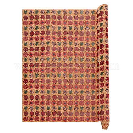 Ткань из искусственной кожи с тиснением DIY-WH0043-95B-1