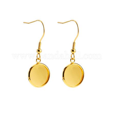 Серьги-подвески из нержавеющей стали 304 EJEW-P001-A03-G-1