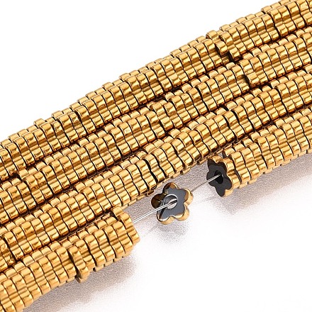 Гальванические нити из синтетических немагнитных гематитовых бусин G-T139-63C-1