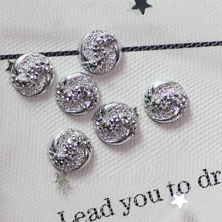 Кабошоны со стразами CRES-WH0002-11I-1