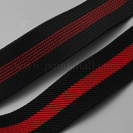 50 ярд трехцветная плоская резинка из полиэстера&nbsp;OCOR-WH0080-89F-1