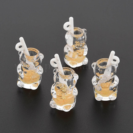 Подвески из прозрачной смолы RESI-T052-04G-1