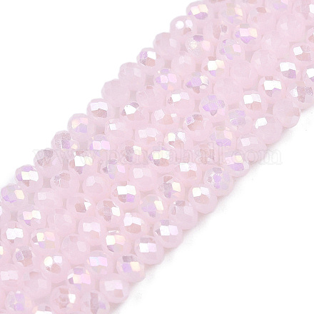 Стеклянные бусины с гальваническим покрытием  EGLA-A044-J2mm-B02-1