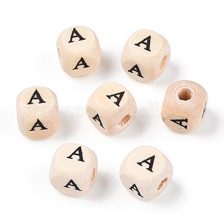 Печатные бусины из натурального дерева шима WOOD-TAC0005-29B-01A-1