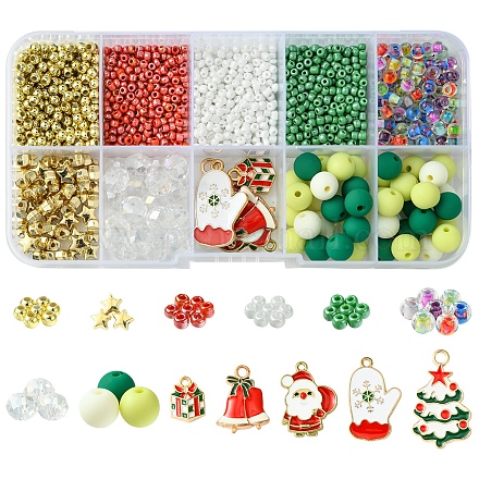 Рождественские эмалированные DIY-FS0007-03-1