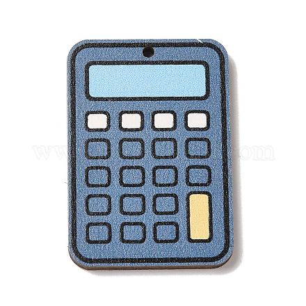 Подвески из дерева с цветной печатью WOOD-S062-02G-1