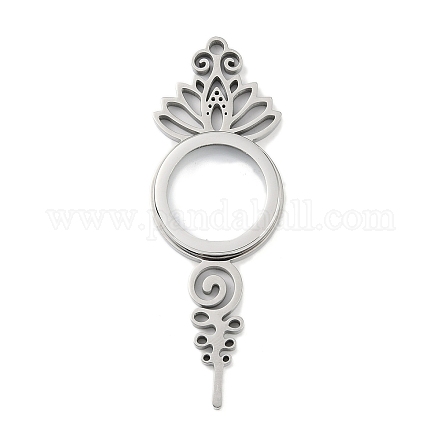 Подвески-медальоны из нержавеющей стали 304 STAS-S132-06P-01-1