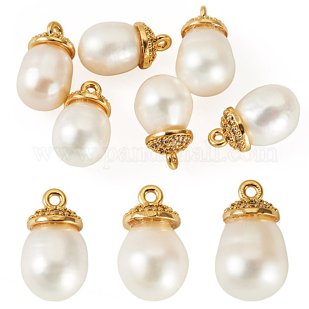 Подвески из натурального культивированного пресноводного жемчуга PALLOY-TAC0174-1