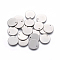 Tarnish Resistant 304 Stainless Steel Charms, Stamping Blank Tag, Flat Round, Stainless Steel Color, 16x0.8mm, Hole: 1.4mm