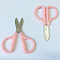 Stainless Steel Scissors, with Plastic Handle, Sewing Scissors, Pink, 72x47mm