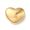 304 Stainless Steel Charms, Heart Charm, Real 14K Gold Plated, 10.5x12x6.5mm, Hole: 1.8mm