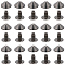 100Pcs Alloy Rivets, Cone, Gunmetal, 10x5mm