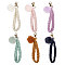 6Pcs 6 Colors Handmade Braided Wrist Lanyard Pendant Decorations, with Zinc Alloy Swivel Clasps, for Keychain Making, Mixed Color, 195x20x13mm, 1pc/color