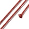 20M Polyester Braided Cord for Jewelry Making, Round, Chocolate, 2mm, about 21.87 Yards(20m)/Roll