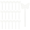 24Pcs Transparent Acrylic Stirring Rods, Butterfly, 152x54.5x3mm
