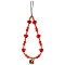 Cat Eye & Acrylic Beaded Mobile Straps, Glass Cherry Charm Wrist Straps, Heart, 225mm, Cherry: 20.5mm