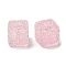 Drusy Cube Resin Rhinestone Beads, Bubblegum Beads for DIY Phone Charms, Pen and Jewelry Making Supplies, Pearl Pink, 16x16x16mm, Hole: 3.6mm