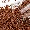 TOHO Round Seed Beads, Japanese Seed Beads, (46LF) Opaque Frost Terra Cotta, 15/0, 1.5mm, Hole: 0.7mm, about 3000pcs/10g