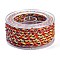 12-Ply Braided Nylon Cord, for Jewelry Making, Round, Gold, 3.8~5mm, about 2.19 Yards(2m)~3.28 Yards(3m)/Roll