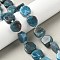 Natural Apatite Beads Strands, Nuggets, with Seed Beads, 9.5~13x8.5~12.5x5~6mm, Hole: 1.2mm, about 28~29pcs/strand, 14.96''(38cm)~15.55''(39.5cm)