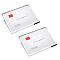 Desktop Rectangle Acrylic Name Card Holder, Business Card Holder, Clear, 9.5x12.8x0.8~2.15cm