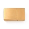 Ion Plating(IP) 304 Stainless Steel Rectangle Magnetic Clasps with Glue-in Ends, Golden, 20x12x5mm, Hole: 10x3mm