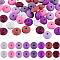 96Pcs 12 Colors Food Grade Eco-Friendly Silicone Abacus Beads, Mixed Color, 11.5~12x6~7mm, Hole: 2~3mm, 12pcs/color