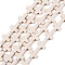Synthetic Turquoise Beads Strands, Dyed, Cross, Beige, 16x12x3.5mm, Hole: 1mm, about 24pcs/strand, 15.25 inch