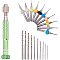 Hand Twist Drill, Alloy Twist Drill Bit and Steel Micro Drill Bits Set, Mixed Color