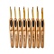 Aluminum Crochet Hooks, with ABS Plastic Handle, Peru, 138x14.5x7~8mm, 8pcs/set