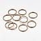 Iron Jump Rings, Open Jump Rings, Cadmium Free & Nickel Free & Lead Free, Antique Bronze, 14x1.5mm, Inner Diameter: 11mm, about1800pcs/1000g