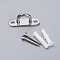 304 Stainless Steel Ceiling Hook Ring Hooks, Marine Hardware Staple Hook Loop with Screws, Stainless Steel Color, 48x15x20mm, Hole: 4.5mm