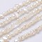 Natural Cultured Freshwater Pearl Beads Strands, Chips, Floral White, 4~6x3~4x2~3mm, Hole: 0.2mm, about 90~92pcs/strand, 14.2 inch