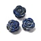 Natural Lapis Lazuli Carved Beads, Flower, 15.5~16x15.5~16x10.5~11mm, Hole: 1~1.5mm