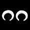Natural White Shell Beads, Crescent Moon, 19x20x4~4.5mm, Hole: 0.8mm, about 6pcs/bag