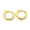 Brass Hoop Earrings, Round, Real 18K Gold Plated, 12x2mm