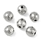 CCB Plastic Beads, Faceted, Round, Platinum, 7.5mm, Hole: 1.8mm