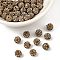 Polymer Clay Rhinestone Beads, Pave Disco Ball Beads, Grade A, Lt.Col.Topaz, PP9(1.5.~1.6mm), 6mm, Hole: 1.2mm