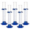 Glass Graduated Measuring Cylinder, Lab Supplies, Blue, 67x75.5x248mm, Inner Diameter: 27mm, Capacity: 100ml(3.38fl. oz)