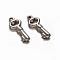 Skeleton Key 304 Stainless Steel Pendants, Stainless Steel Color, 20x8x3mm, Hole: 1.2mm