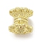 Brass Spacer Beads, Cadmium Free & Nickel Free & Lead Free, Long-Lasting Beads, Flower, Real 14K Gold Plated, 8x7mm, Hole: 2.5mm