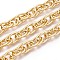 Aluminium Rope Chains, Unwelded, with Spool, Golden, 18x13x2mm, about 32.81 Feet(10m)/Roll