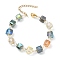 Electroplate Glass Beaded Stretch Bracelets for Women, Colorful, 7-1/8~7-1/2 inch(18~19cm)