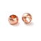 Rack Plating Brass Spacer Beads, Long-Lasting Plated, Lead Free & Cadmium Free, Round, Rose Gold, 2x1.7mm, Hole: 1mm